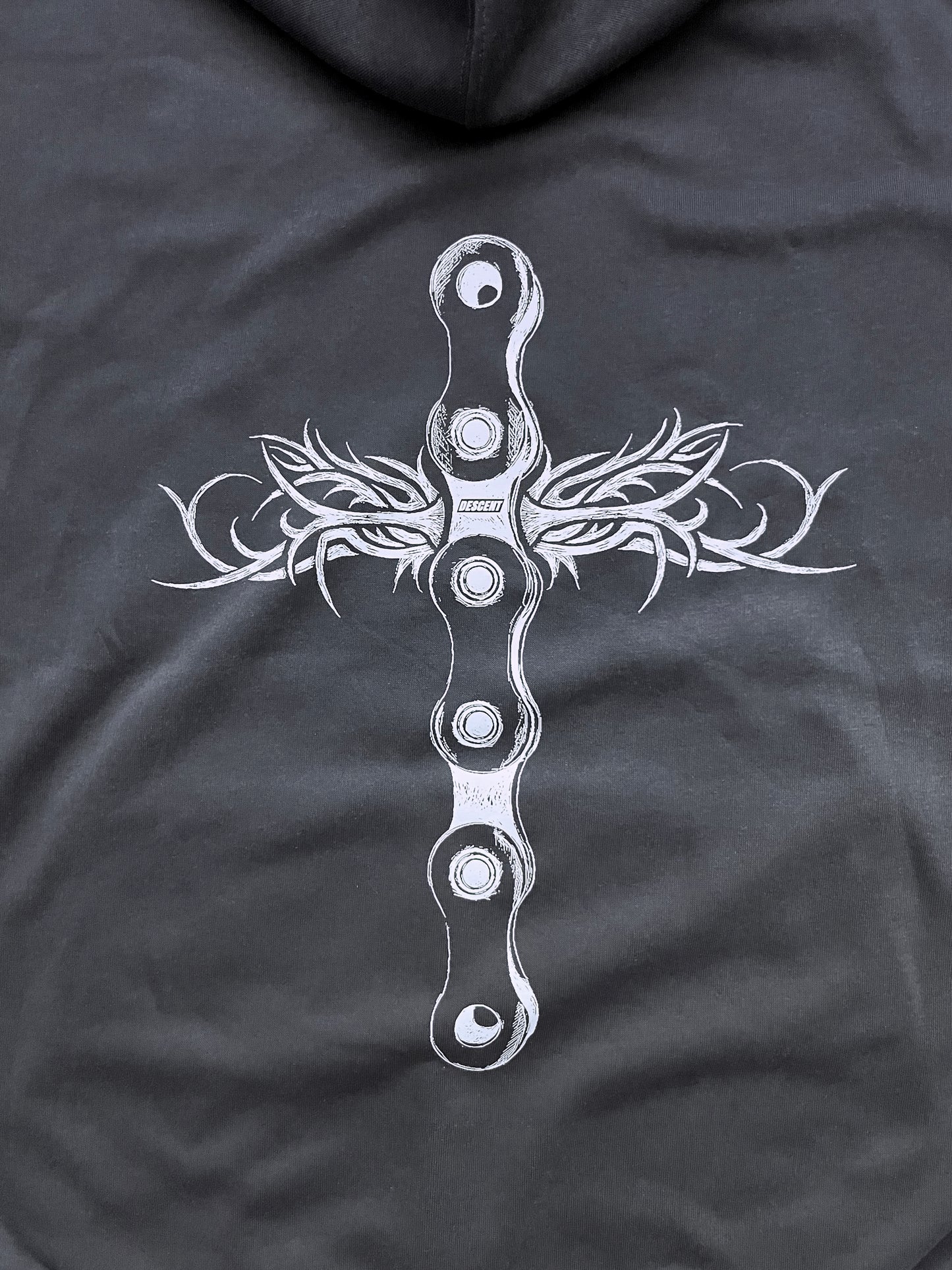 Lightweight Chaincross Gray Hoodie