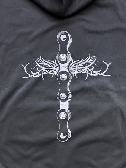 Lightweight Chaincross Gray Hoodie